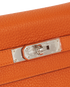 Kelly 28 in Orange Togo Leather, other view